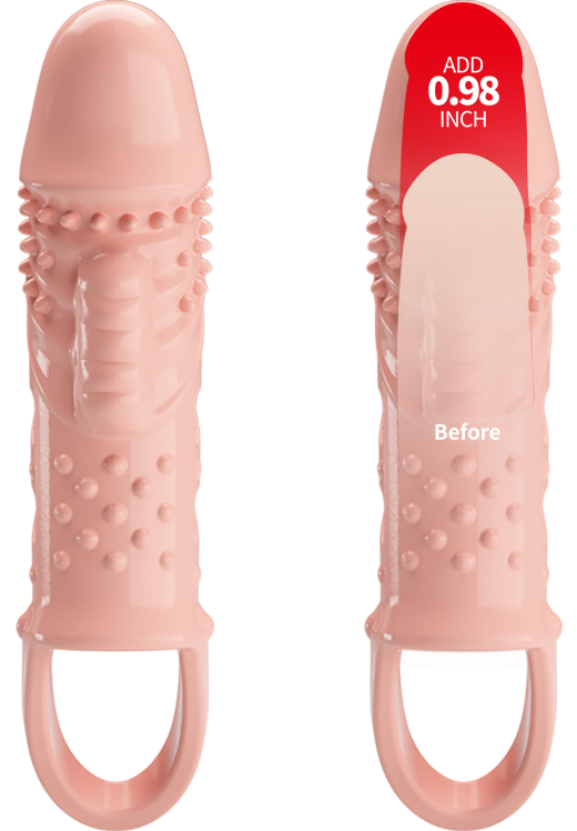 Δονούμενη προέκταση πέους από tpr σε φυσικό χρώμα