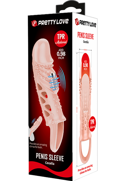 Δονούμενη προέκταση πέους από tpr σε φυσικό χρώμα