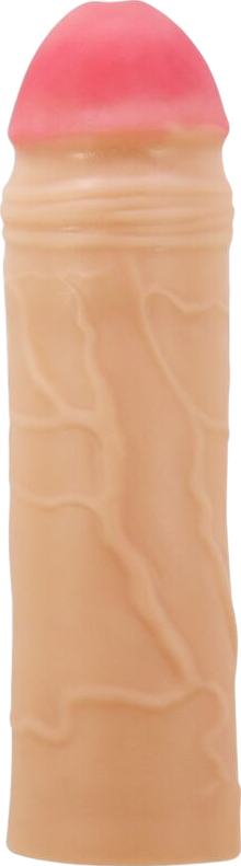 Προέκταση πέους από tpr σε φυσικό χρώμα, μήκους 18 εκ. και μέγιστης διαμέτρου 3,9 εκ.