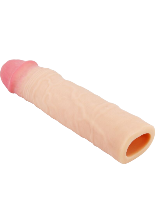 Προέκταση πέους από tpr σε φυσικό χρώμα, μήκους 22,5 εκ. και μέγιστης διαμέτρου 4,8 εκ.