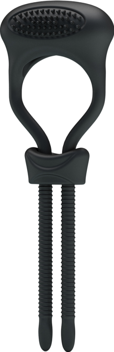 Δονούμενο δαχτυλίδι από σιλικόνη σε μαύρο χρώμα