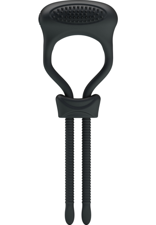 Δονούμενο δαχτυλίδι από σιλικόνη σε μαύρο χρώμα