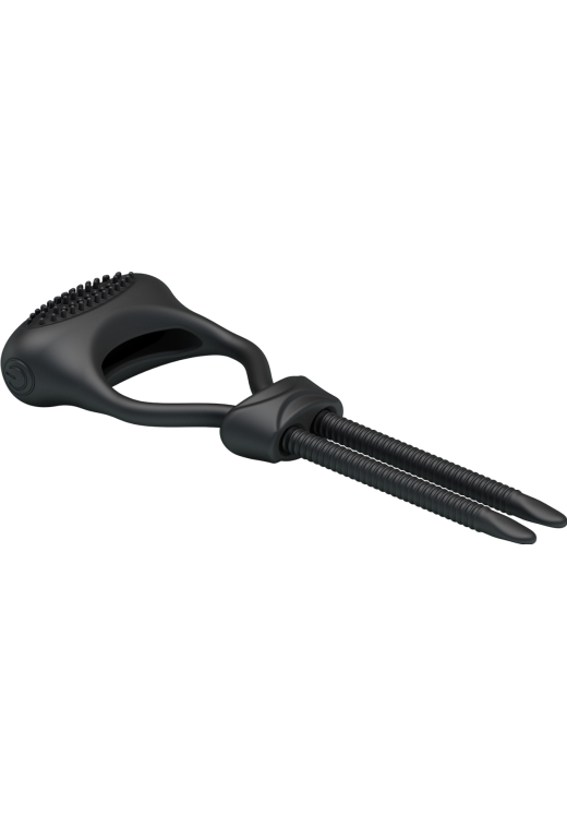 Δονούμενο δαχτυλίδι από σιλικόνη σε μαύρο χρώμα