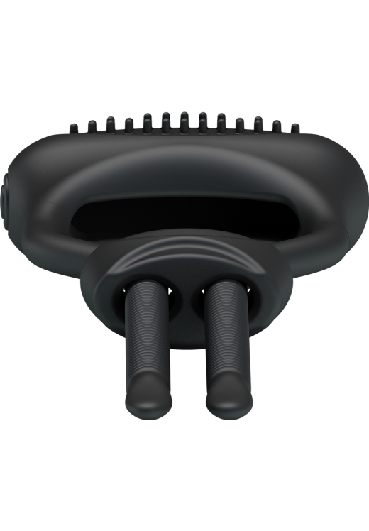 Δονούμενο δαχτυλίδι από σιλικόνη σε μαύρο χρώμα