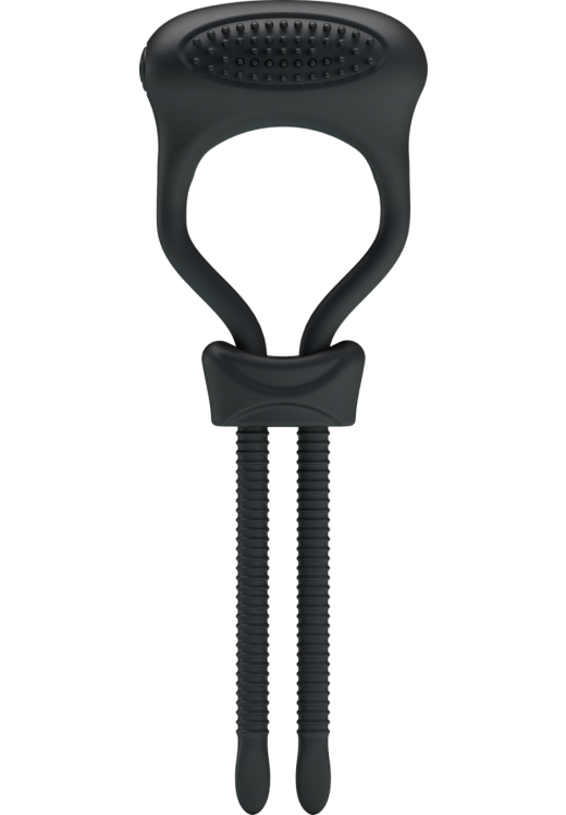 Δονούμενο δαχτυλίδι από σιλικόνη σε μαύρο χρώμα