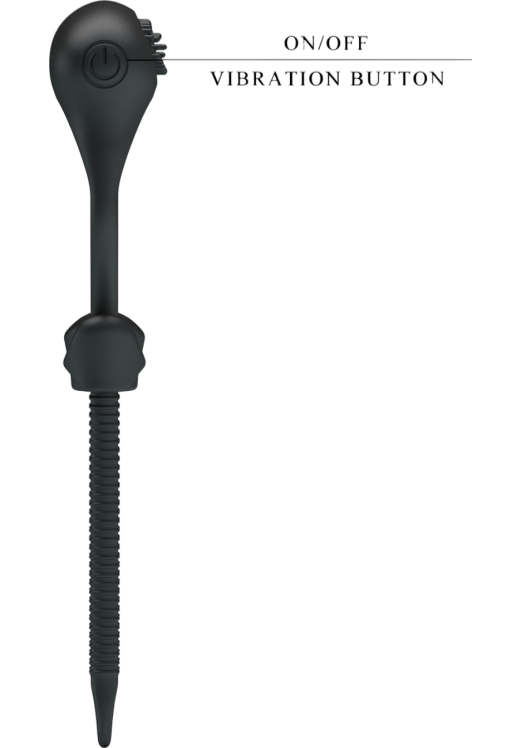 Δονούμενο δαχτυλίδι από σιλικόνη σε μαύρο χρώμα