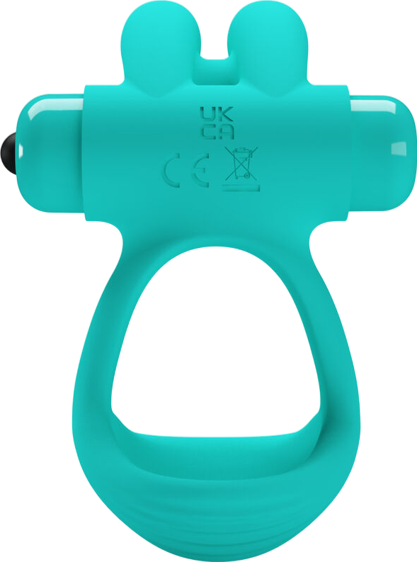 Δονούμενο δαχτυλίδι πέους από σιλικόνη σε πράσινο χρώμα, μήκους 8,7 εκ. και μέγιστης διαμέτρου 5,6 εκ.