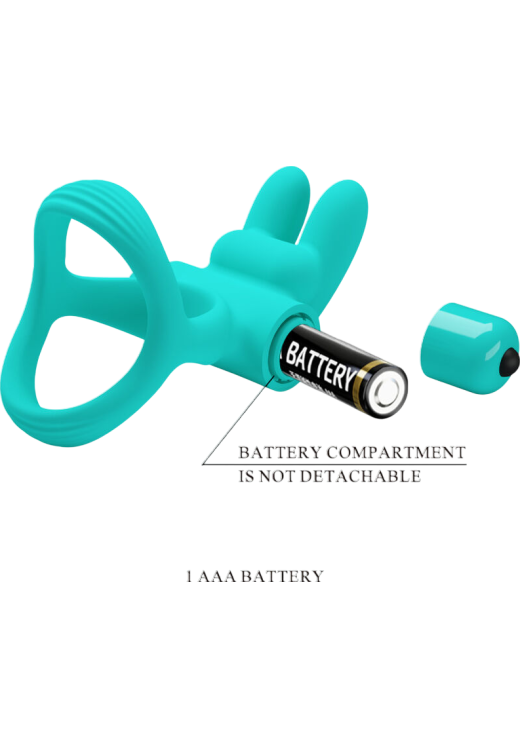 Δονούμενο δαχτυλίδι πέους από σιλικόνη σε πράσινο χρώμα, μήκους 8,7 εκ. και μέγιστης διαμέτρου 5,6 εκ.