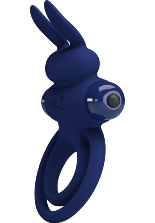 Δονούμενο δαχτυλίδι από σιλικόνη σε μπλέ χρώμα, μήκους 9,7 εκ. και μέγιστης διαμέτρου 6,5 εκ