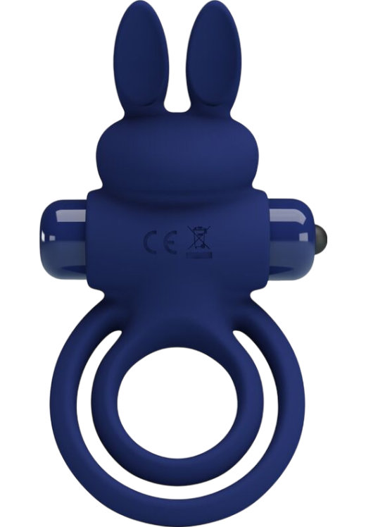 Δονούμενο δαχτυλίδι από σιλικόνη σε μπλέ χρώμα, μήκους 9,7 εκ. και μέγιστης διαμέτρου 6,5 εκ