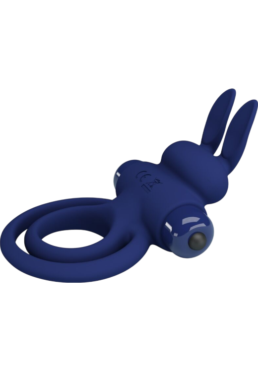 Δονούμενο δαχτυλίδι από σιλικόνη σε μπλέ χρώμα, μήκους 9,7 εκ. και μέγιστης διαμέτρου 6,5 εκ