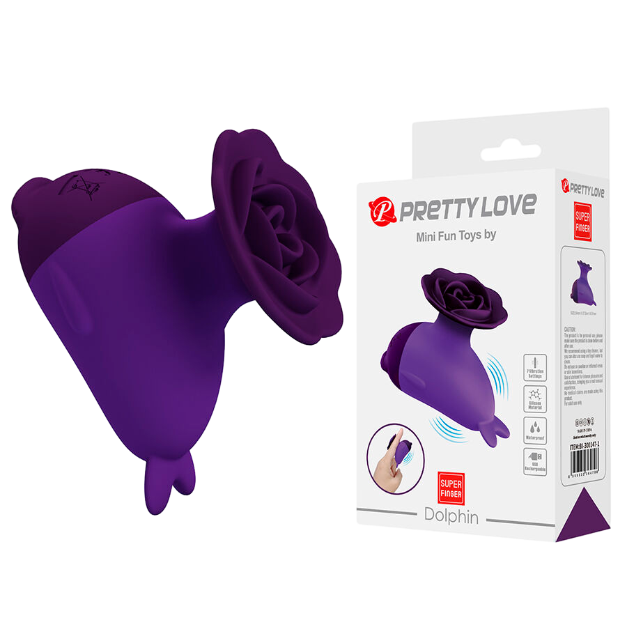 Layon δονητής από σιλικόνη σε μοβ χρώμα, μήκους 8 εκ. και μέγιστης διαμέτρου 3,5 εκ.