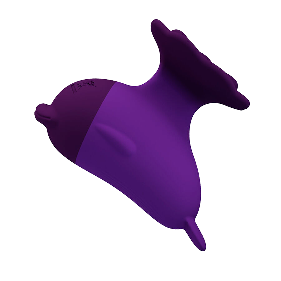 Layon δονητής από σιλικόνη σε μοβ χρώμα, μήκους 8 εκ. και μέγιστης διαμέτρου 3,5 εκ.