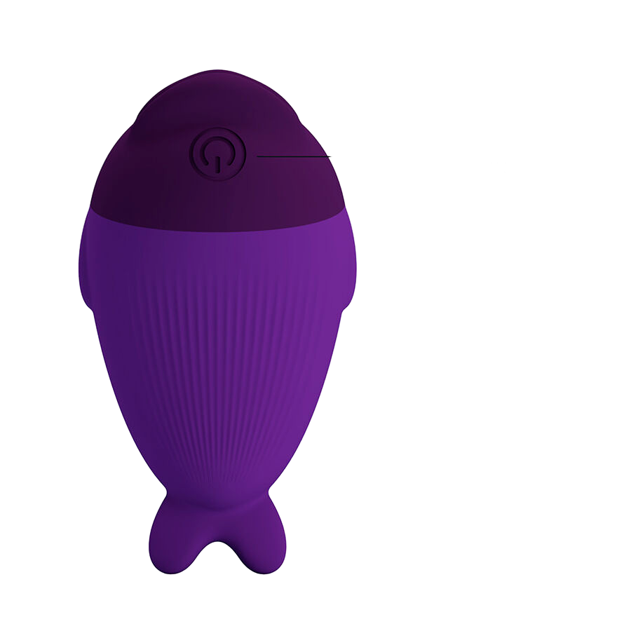 Layon δονητής από σιλικόνη σε μοβ χρώμα, μήκους 8 εκ. και μέγιστης διαμέτρου 3,5 εκ.