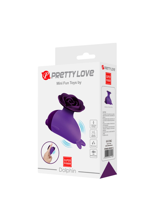 Layon δονητής από σιλικόνη σε μοβ χρώμα, μήκους 8 εκ. και μέγιστης διαμέτρου 3,5 εκ.