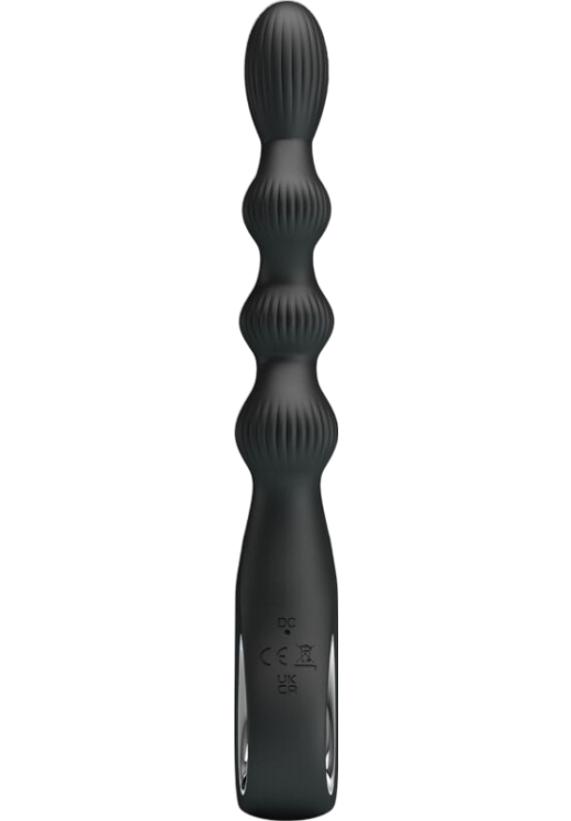 Δονούμενη σφήνα από σιλικόνη σε μαύρο χρώμα, μήκους 22,2 εκ. και μέγιστης διαμέτρου 2,6 εκ.