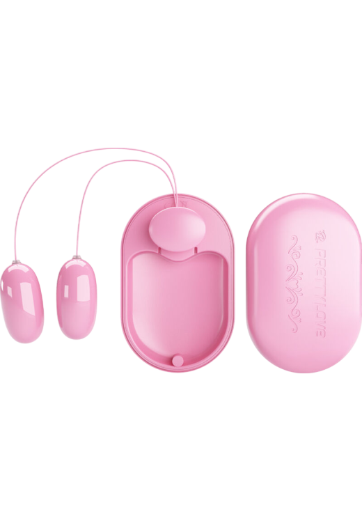 Μίνι δονητής από σιλικόνη σε ροζ χρώμα, μήκους 5 εκ. και μέγιστης διαμέτρου 2,5 εκ. με ενσύρματο κοντρόλ