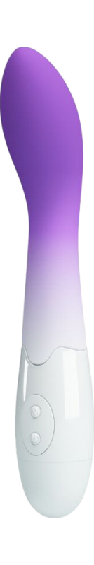 Δονητής σημείου g από σιλικόνη σε μοβ χρώμα, μήκους 18,2 εκ. και μέγιστης διαμέτρου 3,1 εκ.