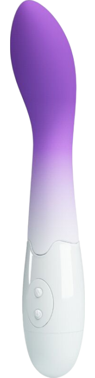 Δονητής σημείου g από σιλικόνη σε μοβ χρώμα, μήκους 18,2 εκ. και μέγιστης διαμέτρου 3,1 εκ.