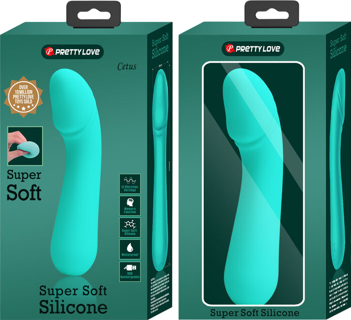 Δονητής σημείου g από σιλικόνη σε πράσινο χρώμα, μήκους 15 εκ. και μέγιστης διαμέτρου 3,5 εκ.