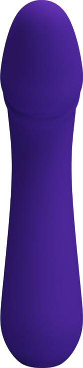 Δονητής σημείου g από σιλικόνη σε μοβ χρώμα, μήκους 15 εκ. και μέγιστης διαμέτρου 3,5 εκ.