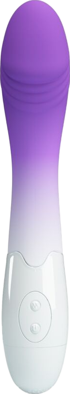 Δονητής σημείου g από σιλικόνη σε μοβ χρώμα, μήκους 19 εκ. και μέγιστης διαμέτρου 3,2 εκ.