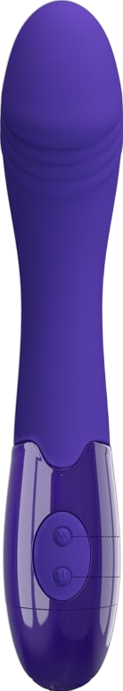 Δονητής σημείου g από σιλικόνη σε μοβ χρώμα, μήκους 19,3 εκ. και μέγιστης διαμέτρου 3,2 εκ.