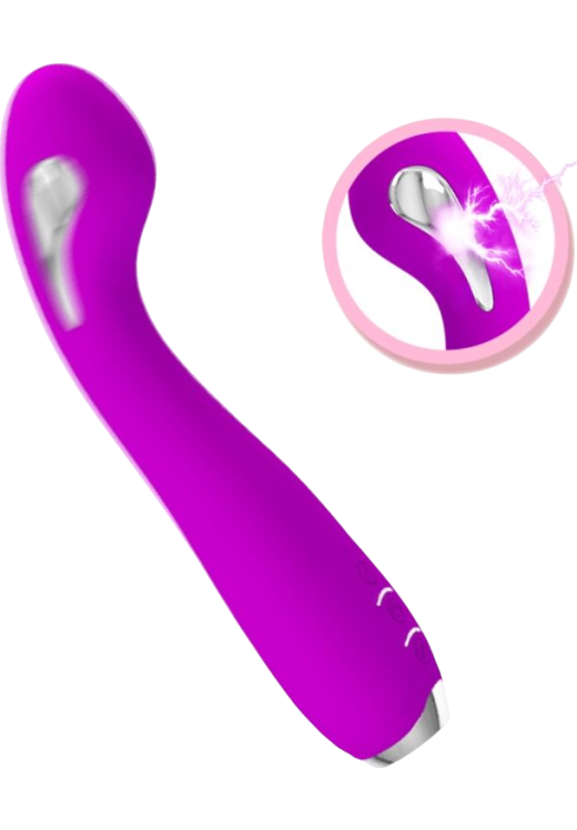 Δονητής σημείου g από σιλικόνη σε μοβ χρώμα, μήκους 22 εκ. και μέγιστης διαμέτρου 3,8 εκ.