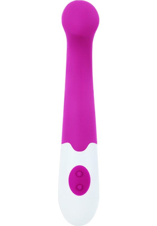 Δονητής σημείου g από σιλικόνη σε μοβ χρώμα, μήκους 17 εκ. και μέγιστης διαμέτρου 2,7 εκ.