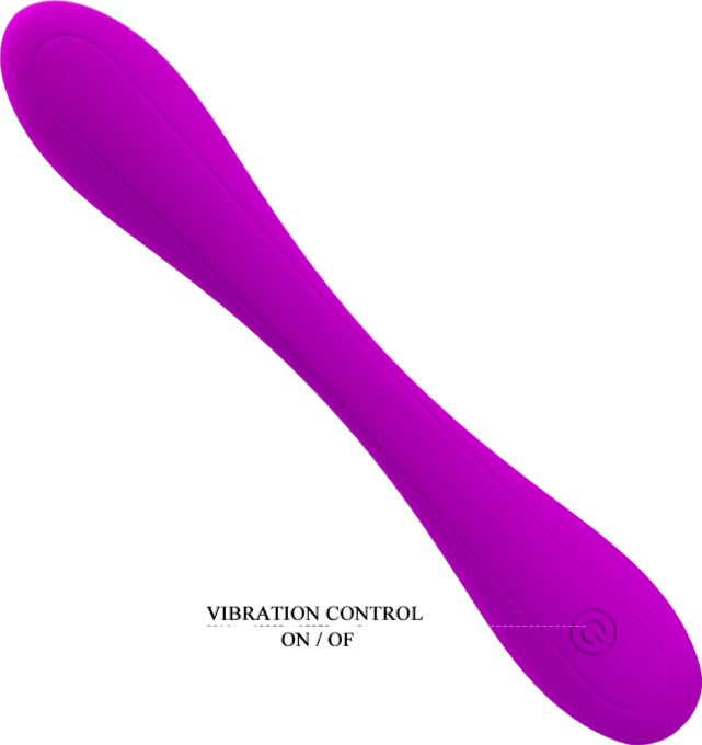 Δονητής σημείου g από σιλικόνη σε μοβ χρώμα, μήκους 17 εκ. και μέγιστης διαμέτρου 2,7 εκ.