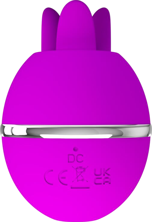 Κλειτοριδικός δονητής από σιλικόνη σε μοβ χρώμα, μήκους 7 εκ. και μέγιστης διαμέτρου 4,9 εκ.