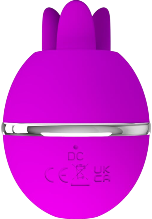 Κλειτοριδικός δονητής από σιλικόνη σε μοβ χρώμα, μήκους 7 εκ. και μέγιστης διαμέτρου 4,9 εκ.