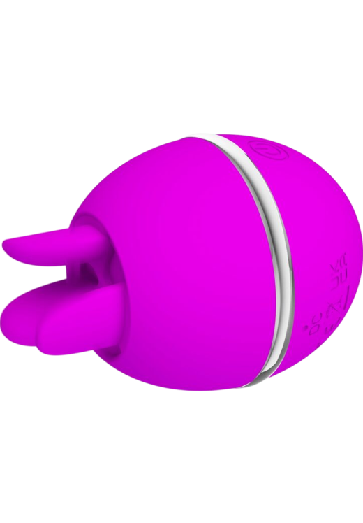 Κλειτοριδικός δονητής από σιλικόνη σε μοβ χρώμα, μήκους 7 εκ. και μέγιστης διαμέτρου 4,9 εκ.