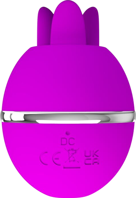 Κλειτοριδικός δονητής από σιλικόνη σε μοβ χρώμα, μήκους 7 εκ. και μέγιστης διαμέτρου 4,9 εκ.