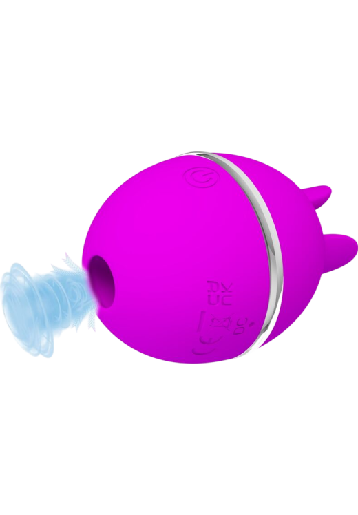 Κλειτοριδικός δονητής από σιλικόνη σε μοβ χρώμα, μήκους 7 εκ. και μέγιστης διαμέτρου 4,9 εκ.