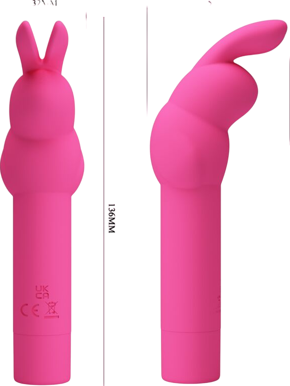 Κλασσικός δονητής από σιλικόνη σε φούξια χρώμα, μήκους 13,6 εκ. και μέγιστης διαμέτρου 3,2 εκ.