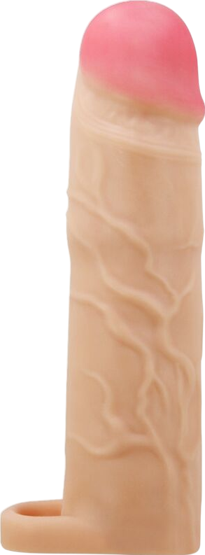 Προέκταση πέους από tpr σε φυσικό χρώμα, μήκους 19,5 εκ. και μέγιστης διαμέτρου 4 εκ.