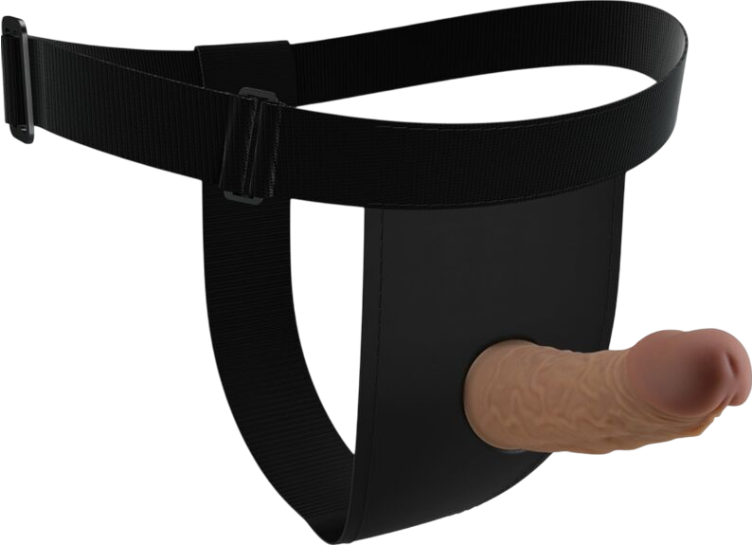 Ζώνη στραπόν από σιλικόνη σε φυσικό χρώμα, μήκους 17,5 εκ. και μέγιστης διαμέτρου 4,8 εκ.