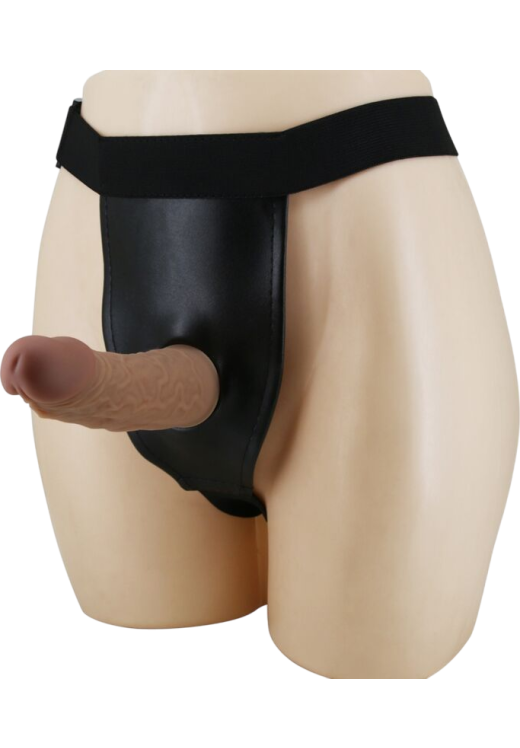 Ζώνη στραπόν από σιλικόνη σε φυσικό χρώμα, μήκους 17,5 εκ. και μέγιστης διαμέτρου 4,8 εκ.