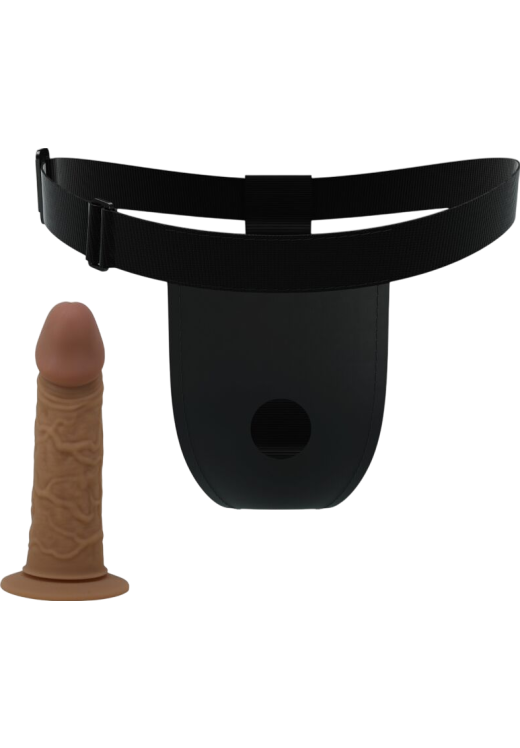 Ζώνη στραπόν από σιλικόνη σε φυσικό χρώμα, μήκους 17,5 εκ. και μέγιστης διαμέτρου 4,8 εκ.