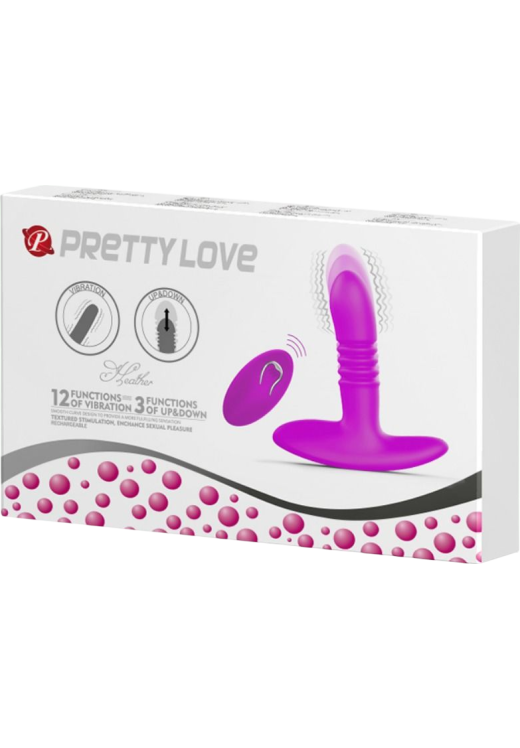 Δονούμενη σφήνα από σιλικόνη σε φούξια χρώμα, μήκους 12,3 εκ. και μέγιστης διαμέτρου 11,3 εκ. με τηλεχειριζόμενο χειρισμό