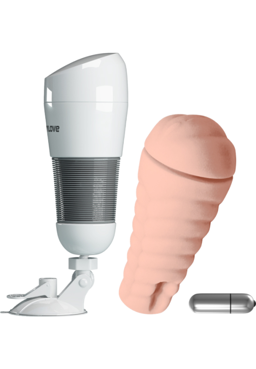 Αυνανιστήρι κόλπου από σιλικόνη σε φυσικό χρώμα, μήκους 28 εκ. και μέγιστης διαμέτρου 8,6 εκ.