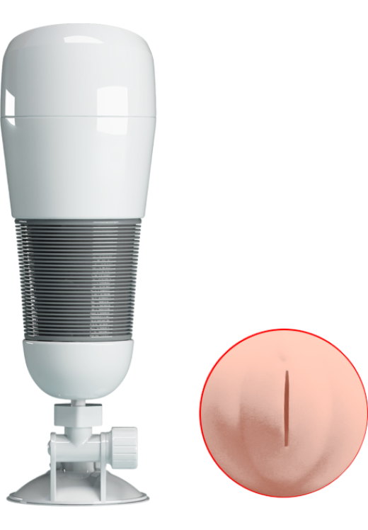 Αυνανιστήρι κόλπου από σιλικόνη σε φυσικό χρώμα, μήκους 28 εκ. και μέγιστης διαμέτρου 8,6 εκ.