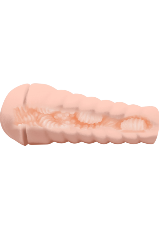 Αυνανιστήρι κόλπου από σιλικόνη σε φυσικό χρώμα, μήκους 28 εκ. και μέγιστης διαμέτρου 8,6 εκ.