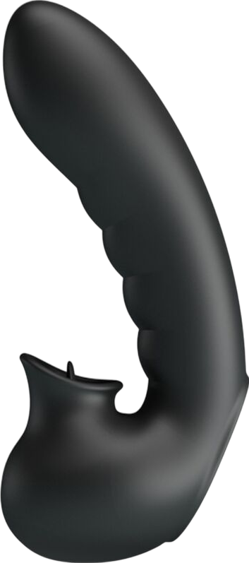 Δονητής δακτύλου από σιλικόνη σε μαύρο χρώμα, μήκους 12,5 εκ. και μέγιστης διαμέτρου 2,7 εκ.