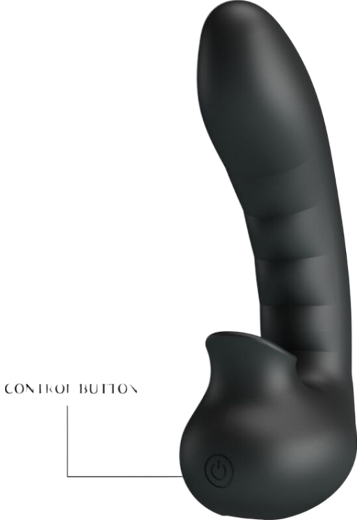 Δονητής δακτύλου από σιλικόνη σε μαύρο χρώμα, μήκους 12,5 εκ. και μέγιστης διαμέτρου 2,7 εκ.