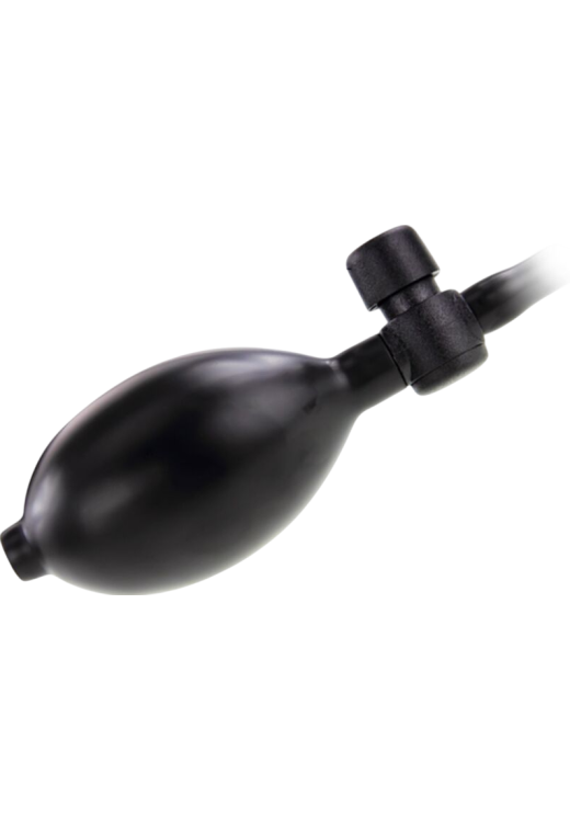 Πρωκτική σφήνα από σιλικόνη σε μαύρο χρώμα, μήκους 9,1 εκ. και μέγιστης διαμέτρου 3,2 εκ.