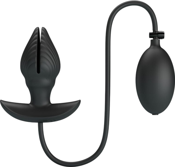 Δονούμενη σφήνα από σιλικόνη σε μαύρο χρώμα, μήκους 9,6 εκ. και μέγιστης διαμέτρου 4 εκ.