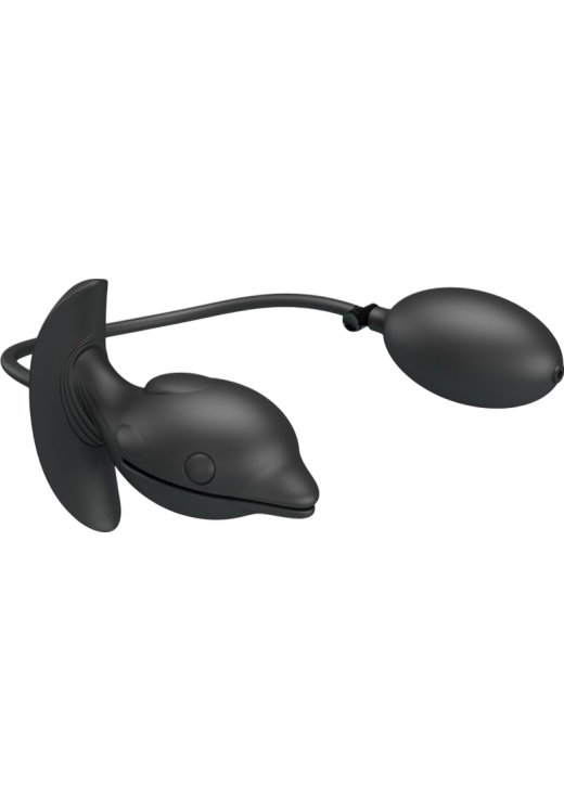 Δονούμενη σφήνα από σιλικόνη σε μαύρο χρώμα, μήκους 10,6 εκ. και μέγιστης διαμέτρου 4,1 εκ.