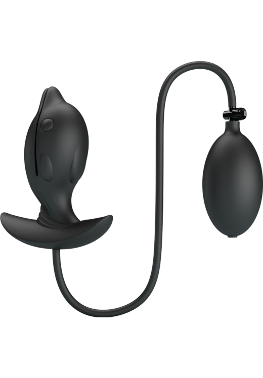 Δονούμενη σφήνα από σιλικόνη σε μαύρο χρώμα, μήκους 10,6 εκ. και μέγιστης διαμέτρου 4,1 εκ.